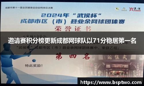 邀请赛积分榜更新成都网球队以71分稳居第一名